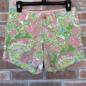 Lilly Pulitzer Callahan 5 Inch Paisley Shorts Size 0